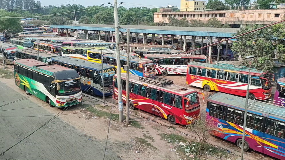 ফরিদপুর টার্মিনাল থেকে যাত্রীবাহী বাস চুরি, হেলপার নিখোঁজ