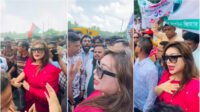 জিয়াউর রহমানের মাজারে শ্রদ্ধা জানাতে গিয়ে ছাত্রদলের তোপে ডা. সাবরিনা