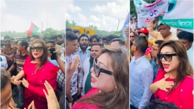 জিয়াউর রহমানের মাজারে শ্রদ্ধা জানাতে গিয়ে ছাত্রদলের তোপে ডা. সাবরিনা