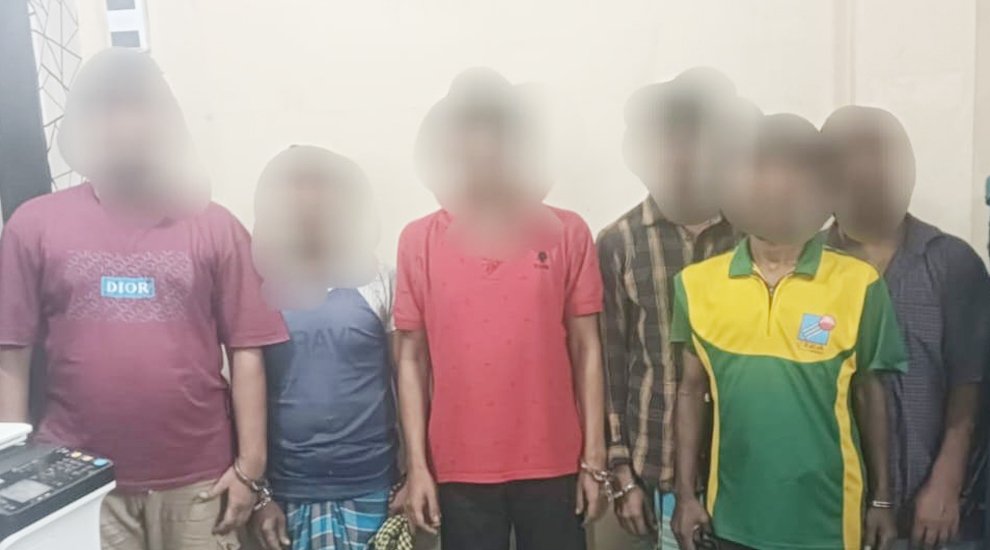 সিলেটের আখড়াগলি থেকে ছয় জুয়াড়ি গ্রেপ্তার