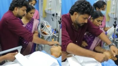 বিয়ের সাজ নিতে গিয়ে দুর্ঘটনায় নববধূ, হাসপাতালে সিনেমার মতোই সম্পন্ন হলো বিয়ে