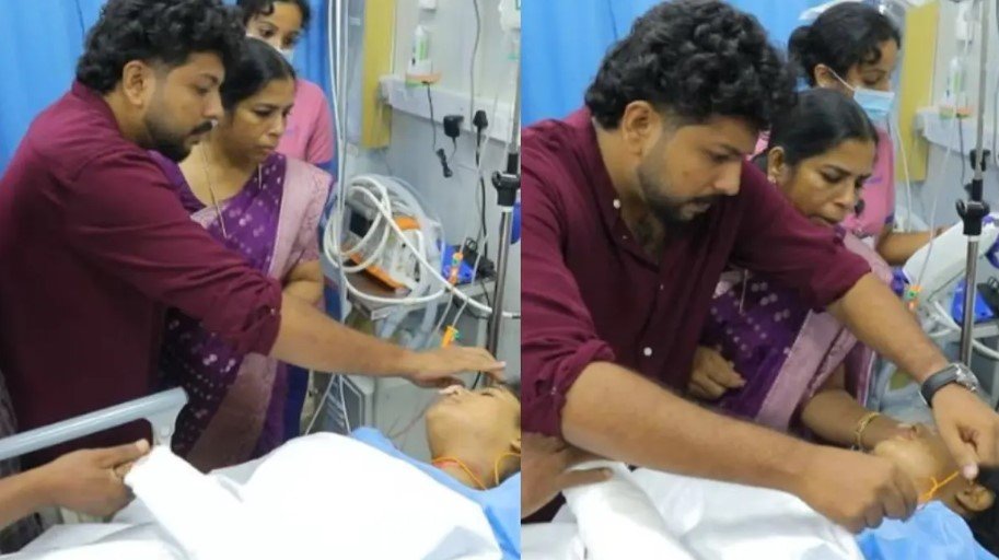 বিয়ের সাজ নিতে গিয়ে দুর্ঘটনায় নববধূ, হাসপাতালে সিনেমার মতোই সম্পন্ন হলো বিয়ে