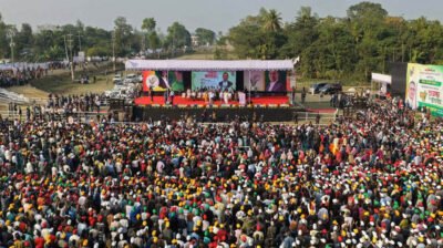 ‘দুলাভাই’ স্লোগানে মুখরিত সিলেটের আলিয়া মাদরাসা মাঠ