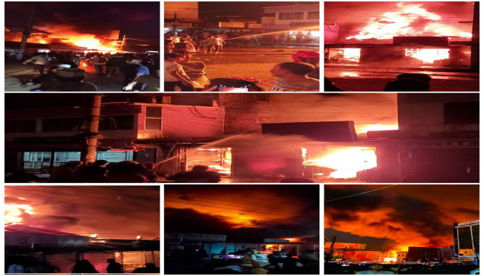 হক সুপার মার্কেটসহ একাধিক ব্যবসা প্রতিষ্ঠানে ভয়াবহ অগ্নিকাণ্ড